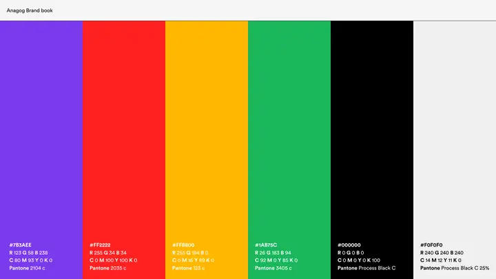 Anagog | Branding | Color Palette