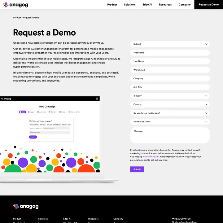 Anagog | Website | Demo