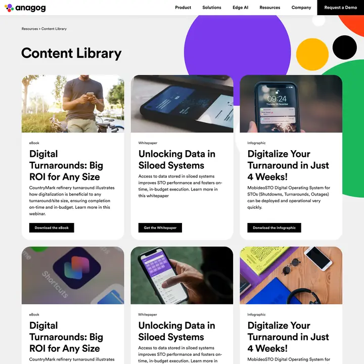 Anagog | Website | Content Library