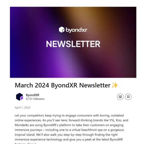 ByondXR | Newsletter | Image 1