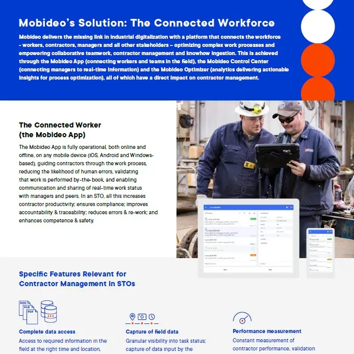 Mobideo | eBook | Contractor Management In STO| 1